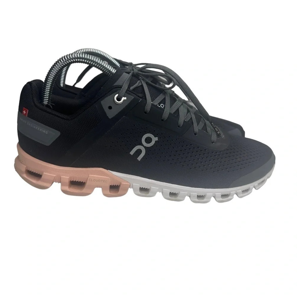 On Women's Cloudflow Running Shoe In Rock/Rose. S… - image 6